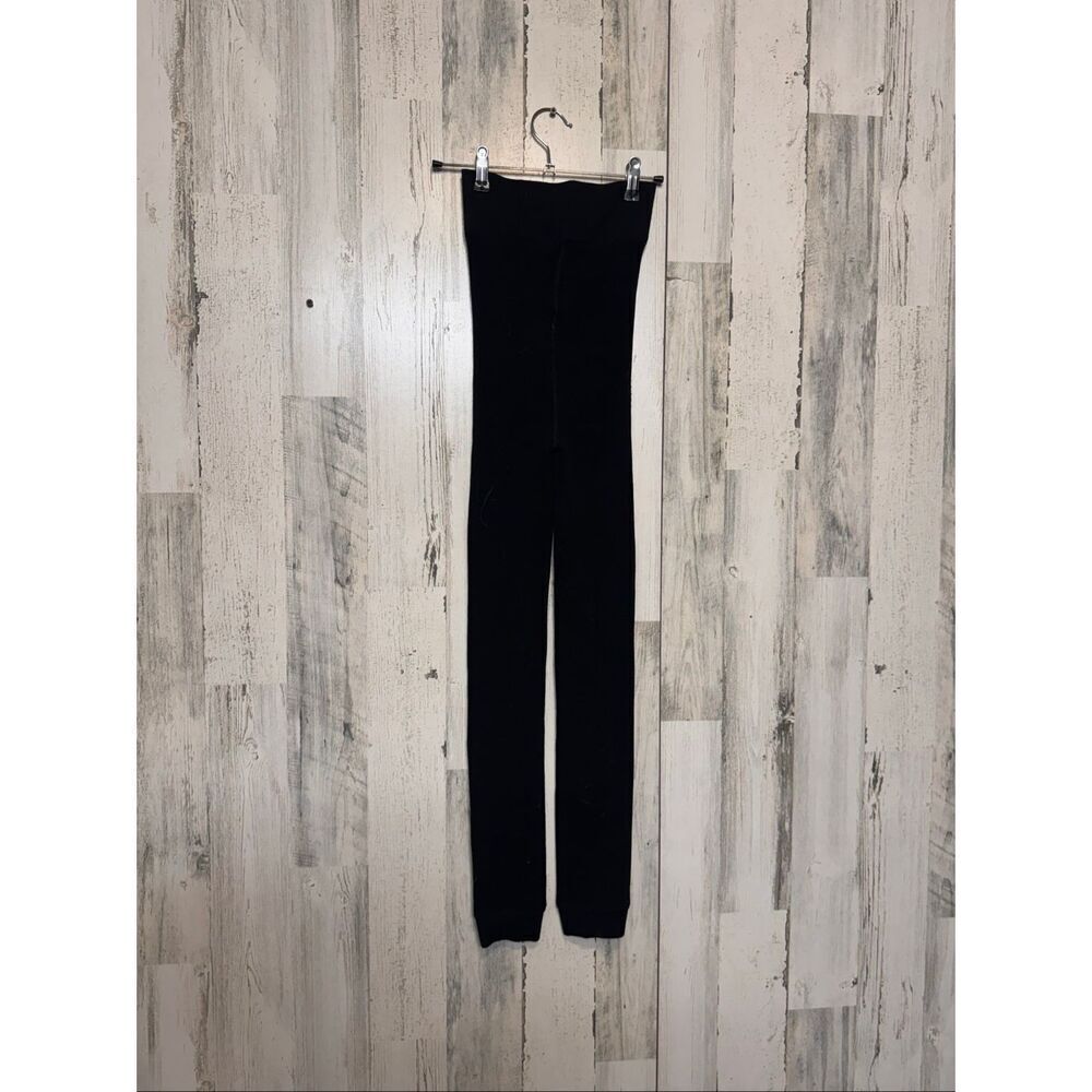 Women’s Black Fleece Lined Leggings Size L-XL Cozy Thermal Stretch Pants